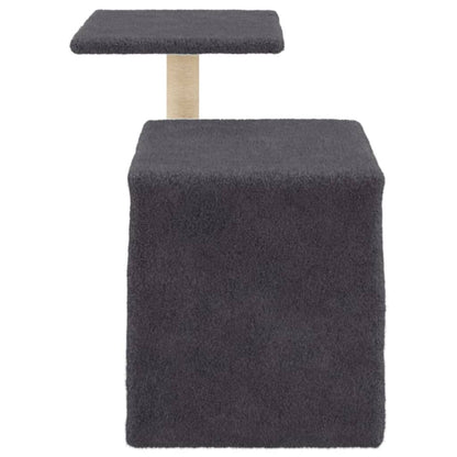 Vidaxl Rascador Para Gatos Con Postes De Sisal Gris Oscuro 50,5 Cm_4