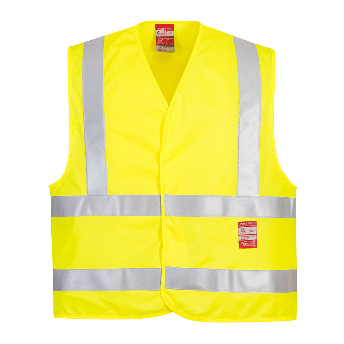 Chaleco De Alta Visibilidad, Resistente A La Llama / Xx/3x / Amarillo_0