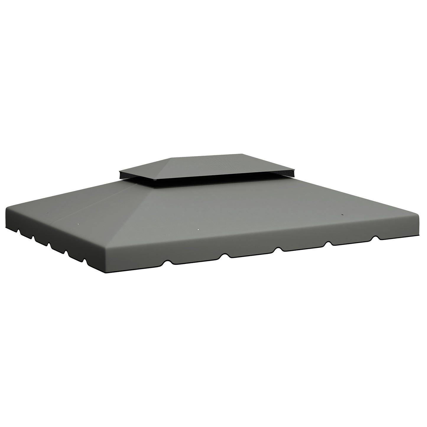 Outsunny Techo De Repuesto Para Cenador 4x3 M Con Techo Doble Gris Claro_0