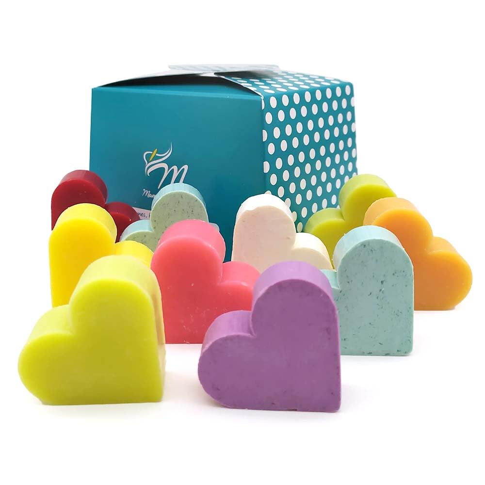 80 Jabones Aromáticos Con Forma De Corazón - Detalle Para Invitados De Eventos - Jabón Glicerina Con Aroma A Surtidos_1