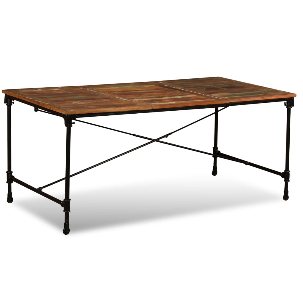 Mesa De Comedor De Madera Maciza Reciclada 180 Cm_3