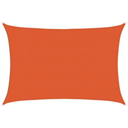Toldo De Vela Rectangular Hdpe Naranja 160 G/m² 5x6 M_0