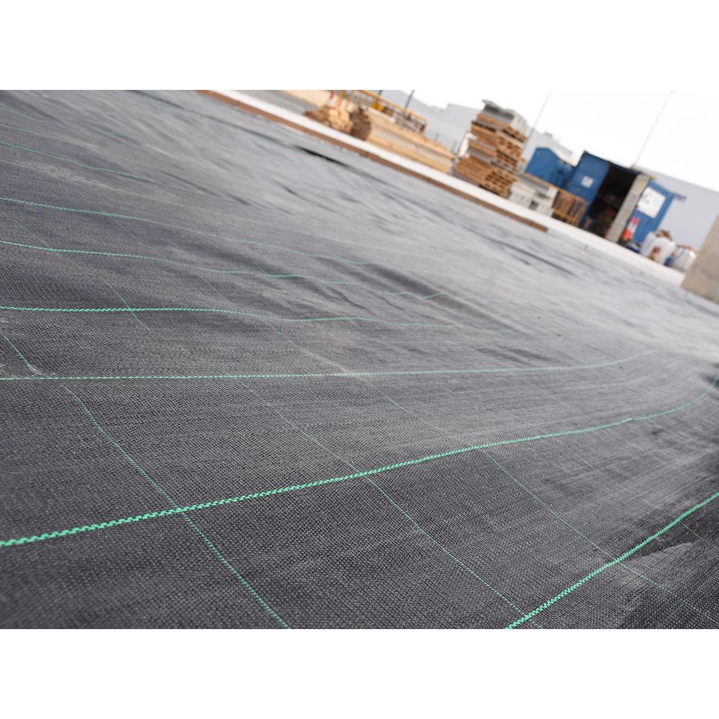 Tela anti-ervas daninhas Faura 2 x 5 m preta 105 g/m²