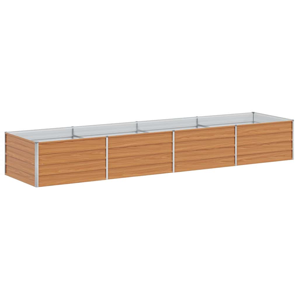Arriate Elevado Marrón Claro 320 X 80 X 45 Cm Acero Galvanizado_0