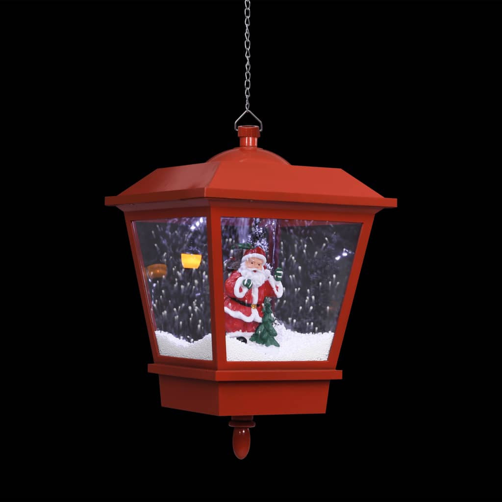 Vidaxl Lámpara Colgante De Navidad Con Led Y Santa Rojo 27x27x45 Cm_4