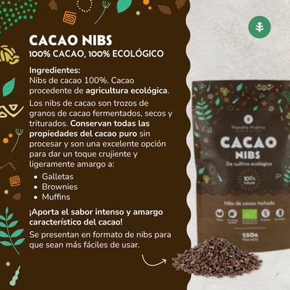Nibs de cacau ECO Planeta Huerto 250 g