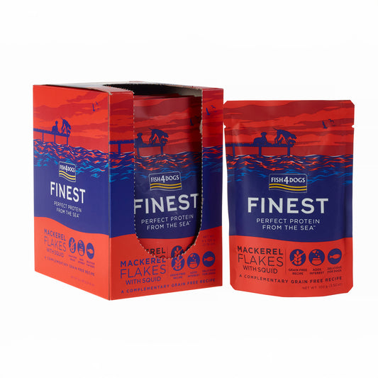 Fish4dogs Mousse Para Perro Sin Cereales – Caballa Y Calamar 100 G (pack De 6)_0