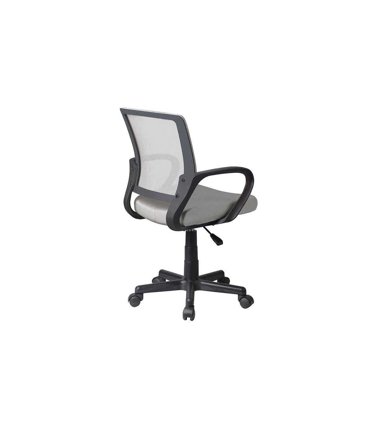 Sillón Despacho Giratorio Elevable Acabado Gris, 53 Cm(ancho) 82/94 Cm(altura) 55 Cm(fondo)_5