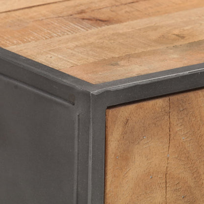 Mesa Consola De Madera Maciza Reciclada 90x30x75 Cm_3