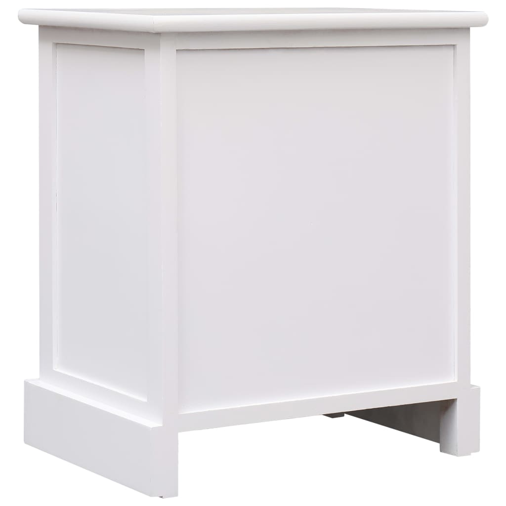 Mesita De Noche Madera De Paulownia Gris 38x28x45 Cm_2