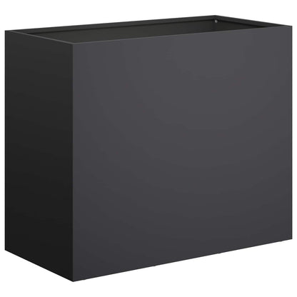 Macetero De Jardín 2 Uds. Negro 60 X 30 X 40 Cm_2