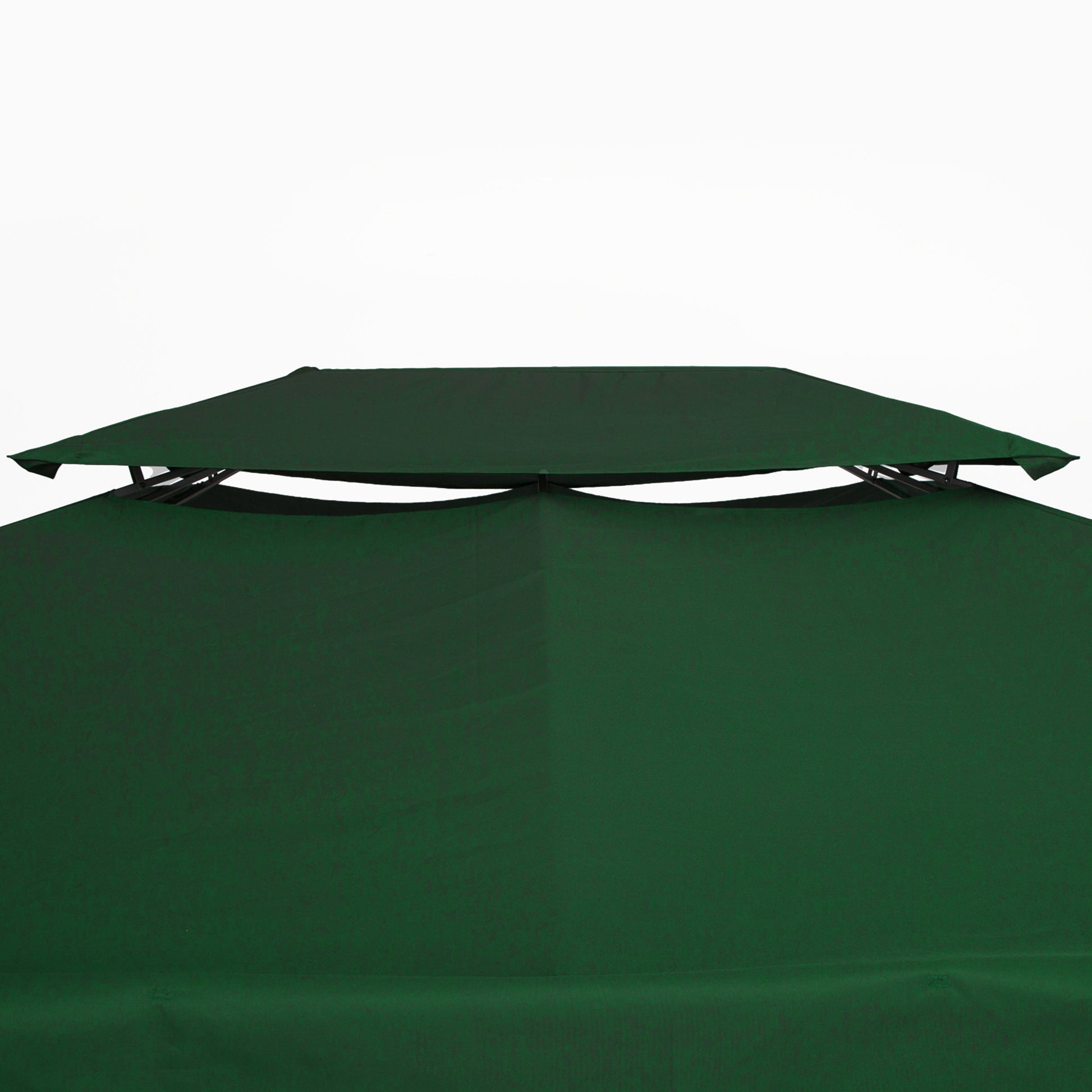 Outsunny Techo De Repuesto Para Cenador 4x3 M Con Techo Doble Anti-uv Verde_3