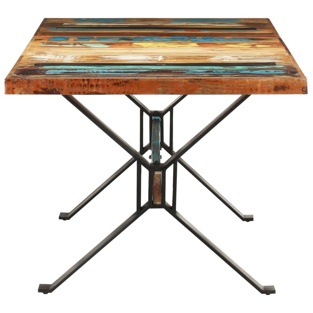 Mesa De Comedor De Madera Maciza Reciclada 180x90x76 Cm_1