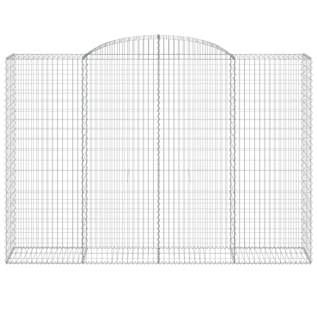Cestas De Gaviones 9 Uds Forma De Arco Hierro 300x50x200/220 Cm_3