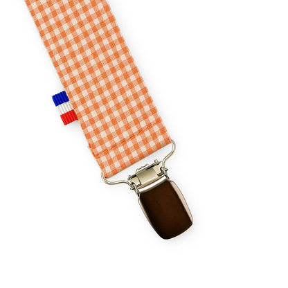 Clip Para Chupete Vichy De Algodón Orgánico_0