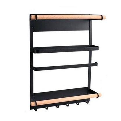 Well Home Rack De Fijación Magnética En Acero Pintado Color Negro_0