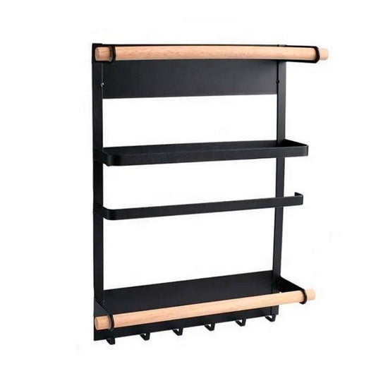 Well Home Rack De Fijación Magnética En Acero Pintado Color Negro_0