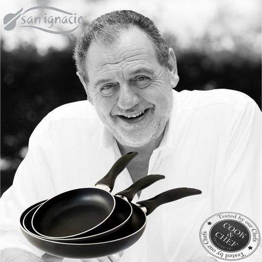 Juego De 3 Sartenes San Ignacio En Negro Color 16, 20 Y 24 Cm).