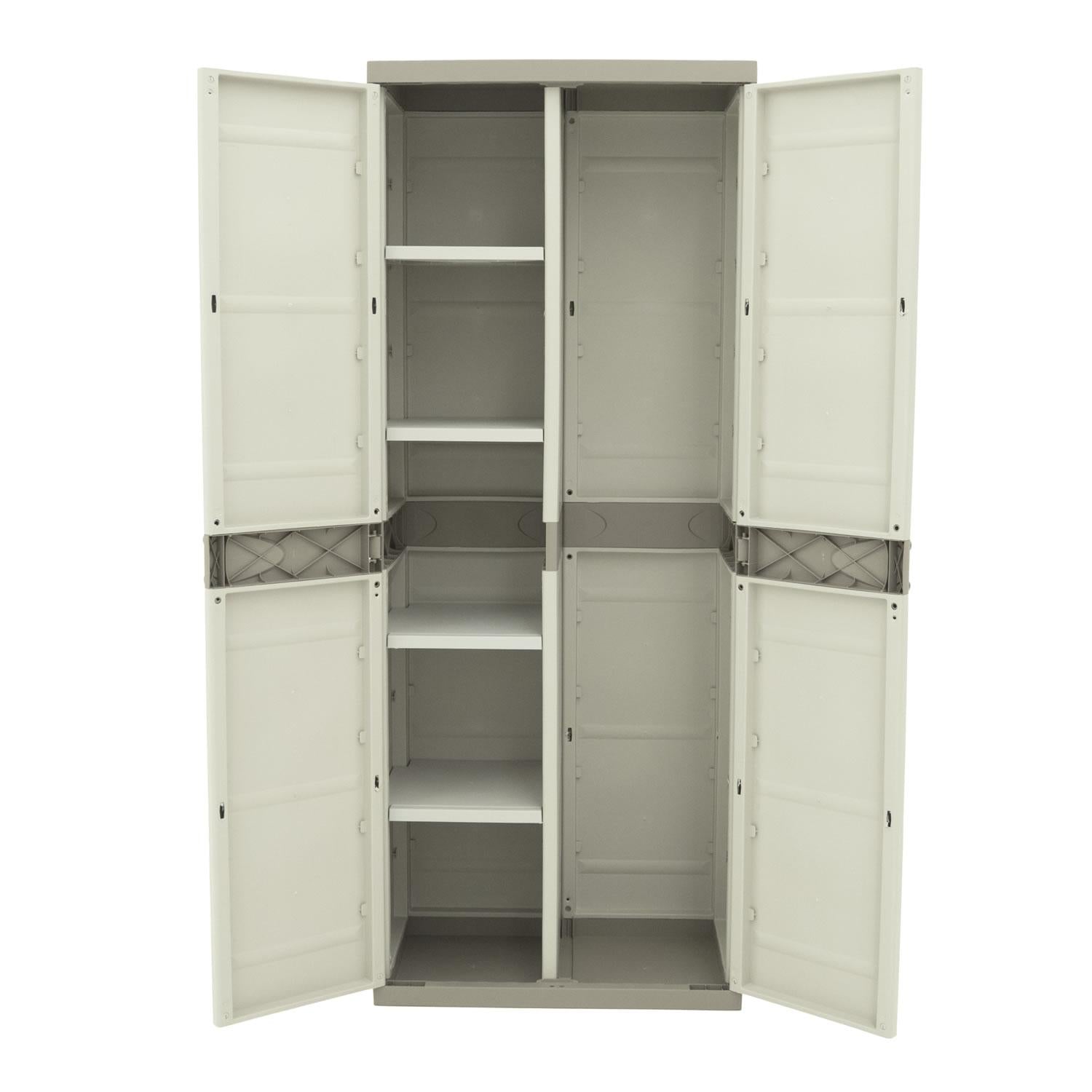 Armario Escobero 70 cm Titanium Plastiken Beige