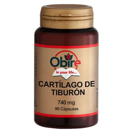 Cartilagem de tubarão 740 mg Obire, cápsulas