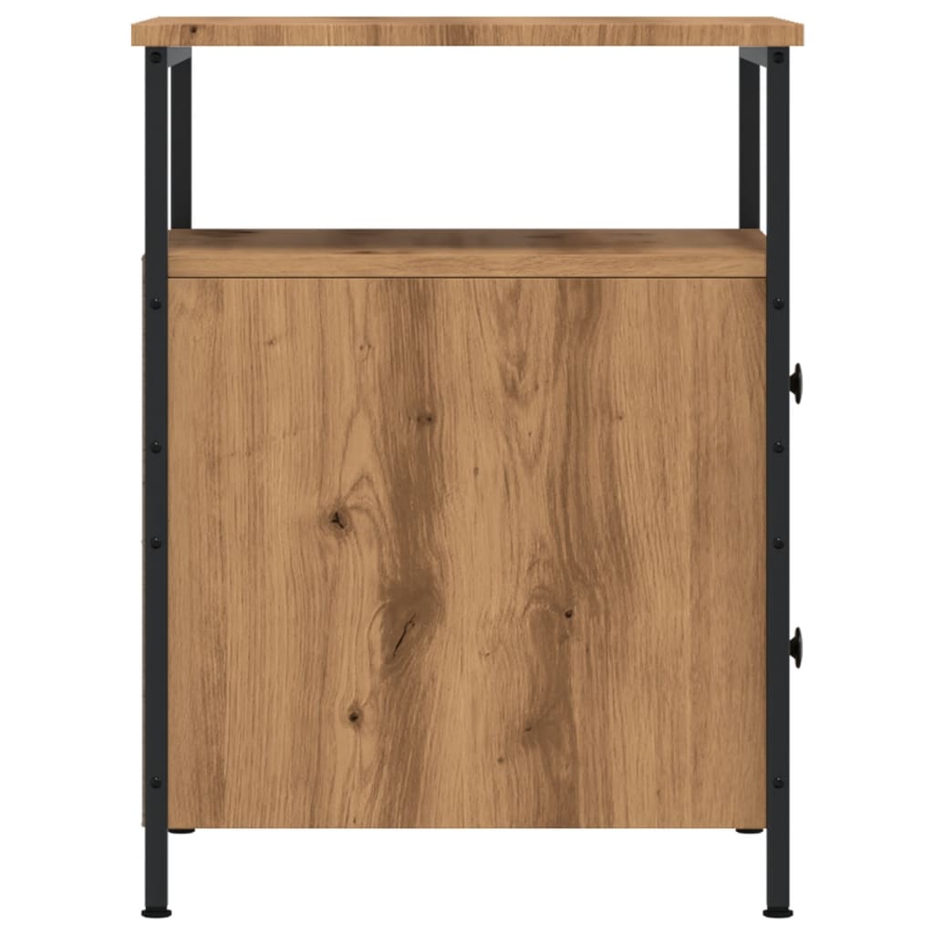 Mesitas Noche 2 Uds Madera Ingeniería Roble Artisan 44x45x60 Cm_4