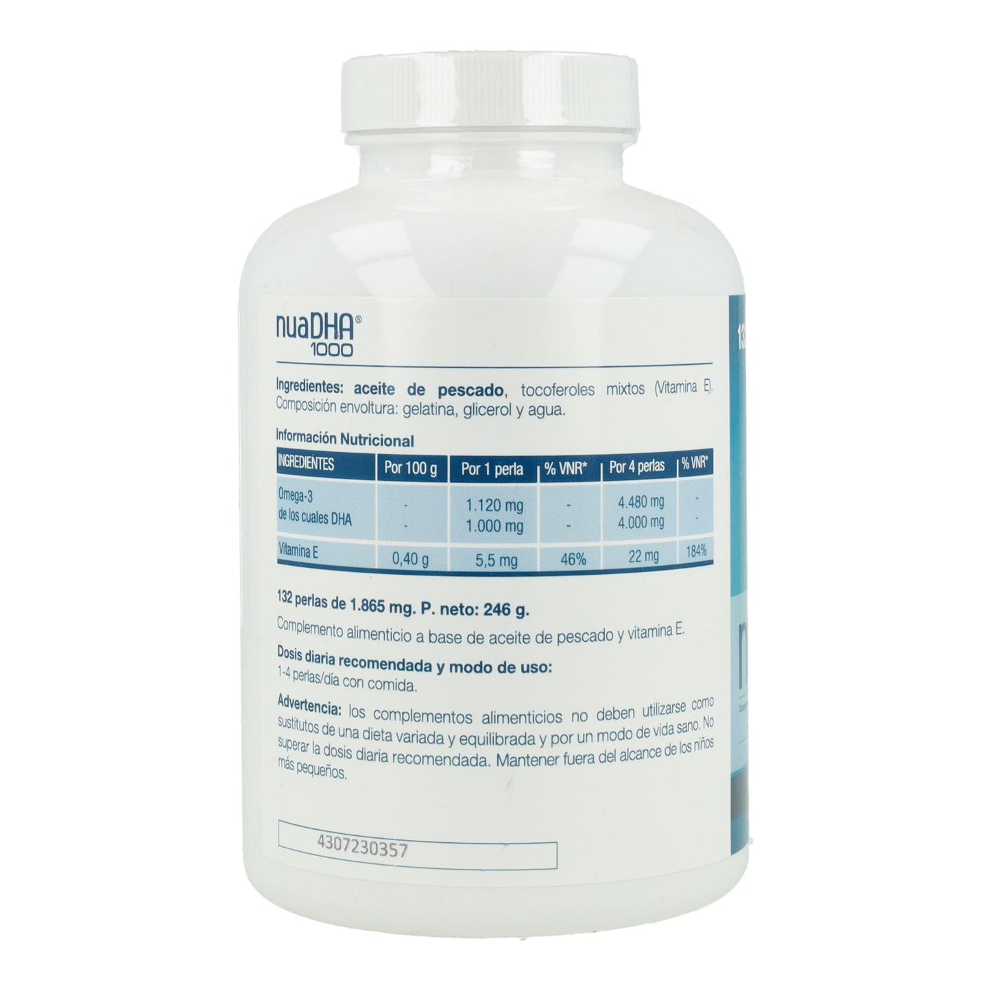 NuaDHA 1000 Nua Laboratories 132 pérolas