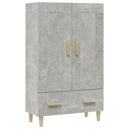 Aparador De Madera Contrachapada Gris Hormigón 70x31x115 Cm / Vetonek_0