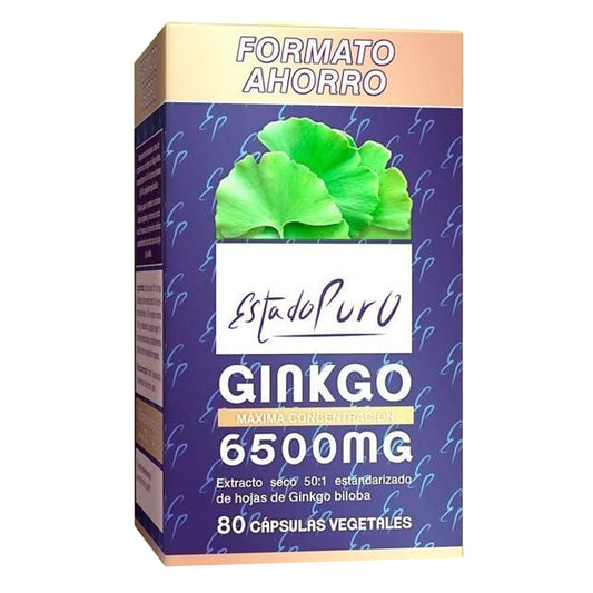 Pure State Ginkgo 6500 mg 80 cápsulas