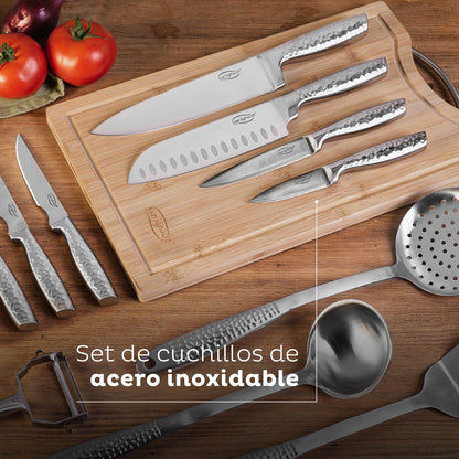 Set Plancha 36cm Y Cuchillos De Cocina San Ignacio_4