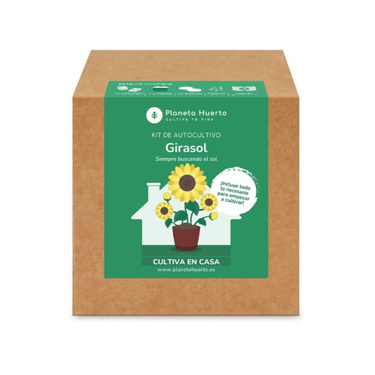 Kit de autocultivo girassol Planeta Huerto
