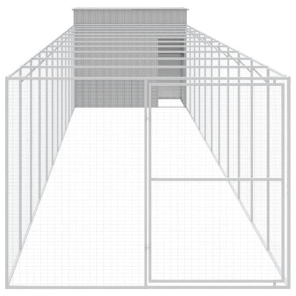 Caseta Perro Corral Acero Galvanizado Gris Claro 214x1273x181cm_2