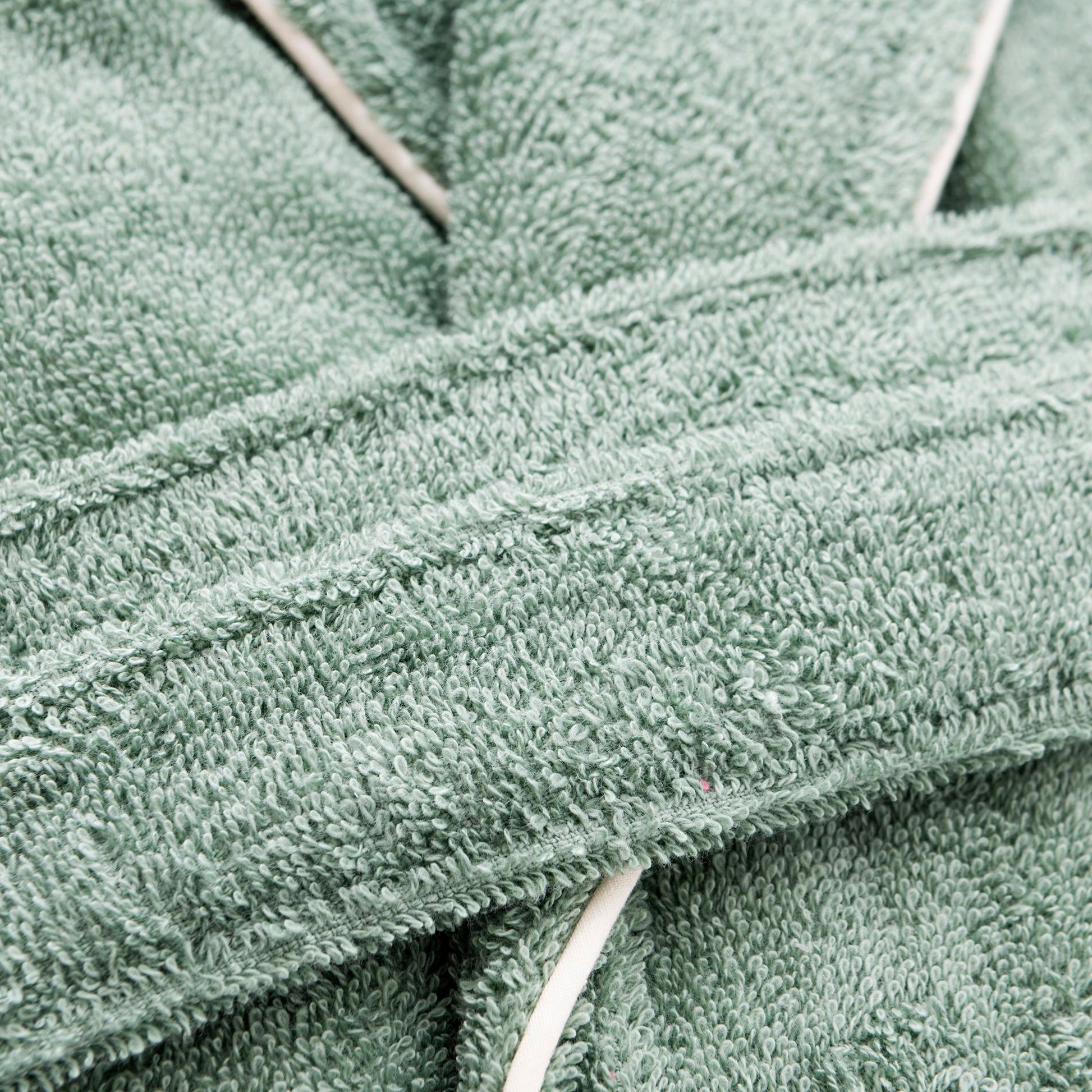 Albornoz L/xl 420gsm 100% Algodon C/ Logo Bordado Verde Core Benetton_3