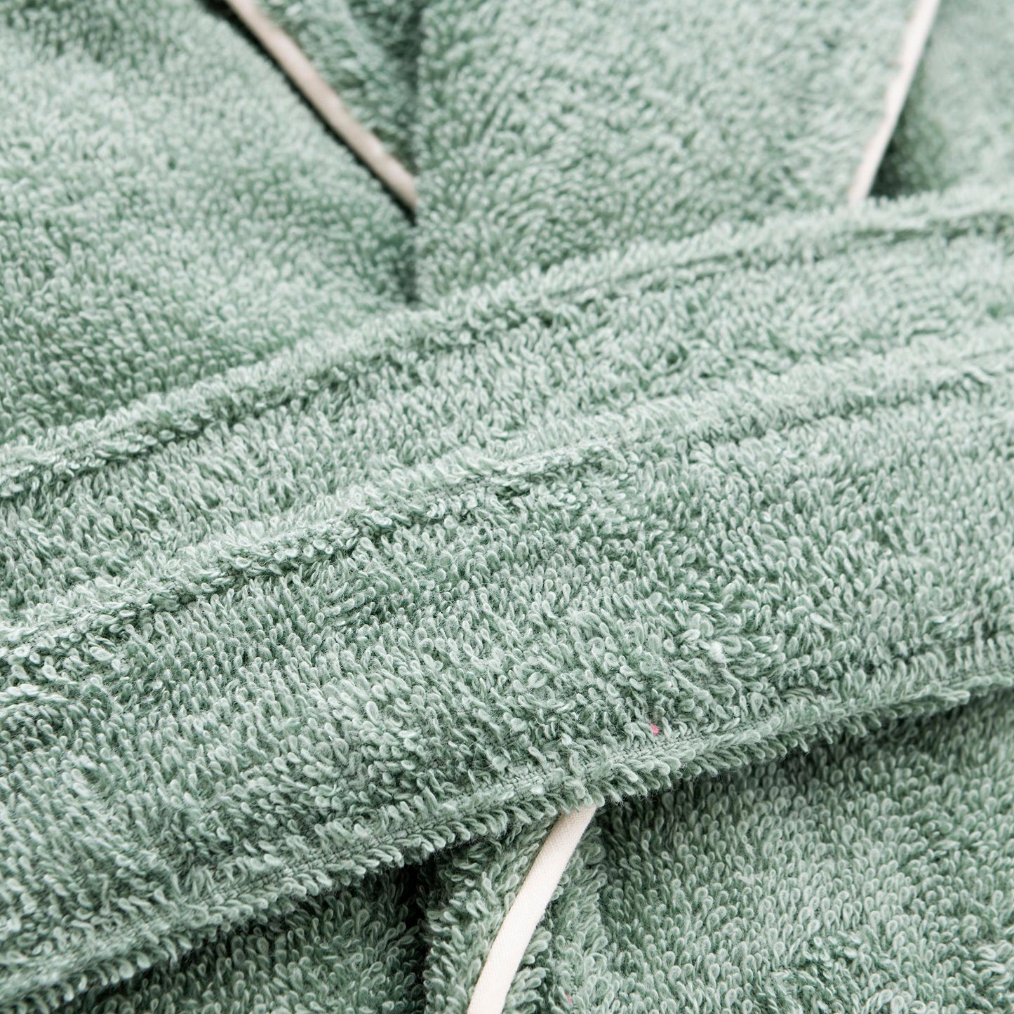 Albornoz S/m 420gsm 100% Algodon C/ Logo Bordado Verde Benetton_3