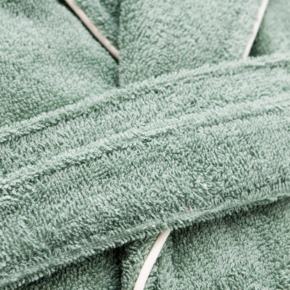 Albornoz S/m 420gsm 100% Algodon C/ Logo Bordado Verde Benetton_3