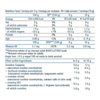 Biotech Crea Zero 320g Naranja_1