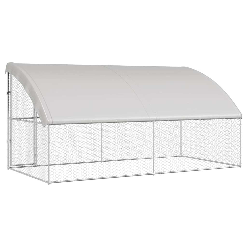 Refugio Para Perros 2 Pcs Plateado 4 X 2 X 2 M_5