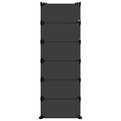 Zapatero Pp Negro 94,5x36,5x106 Cm / Vetonek_0