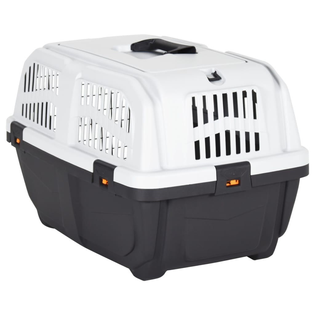 Vidaxl Transportín De Mascotas Puerta Metal Polipropileno 60x40x39 Cm_4