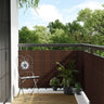 Toldo De Varanda Em Rattan Sintético Castanho E Preto 500x90 Cm / Vetonek
