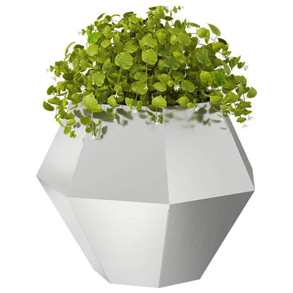 Jardinera 2 Uds. Plateado 75 X 75 X 60 Cm Acero Galvanizado_2