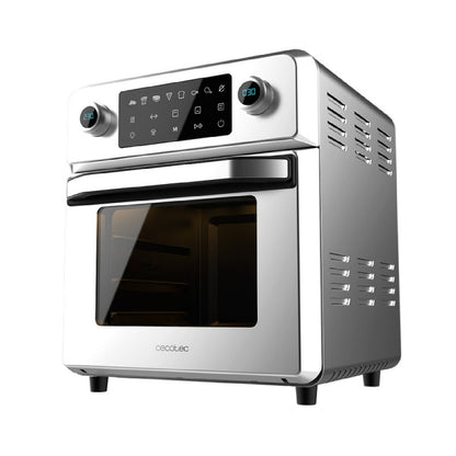 Cecotec Horno De Aire Caliente Bake&fry 1400 Touch Steel. 1700 W Capacidad 14 Litros Convección Pantalla Táctil 9 Funcio_0