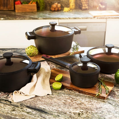 Olla Polka Experience 24 Pot Titan. Diámetro 24 Cm, Aluminio Fundido, Revestimiento Antiadherente Teflon Select, Apto Para Todo Tipo De Cocinas Y La_1