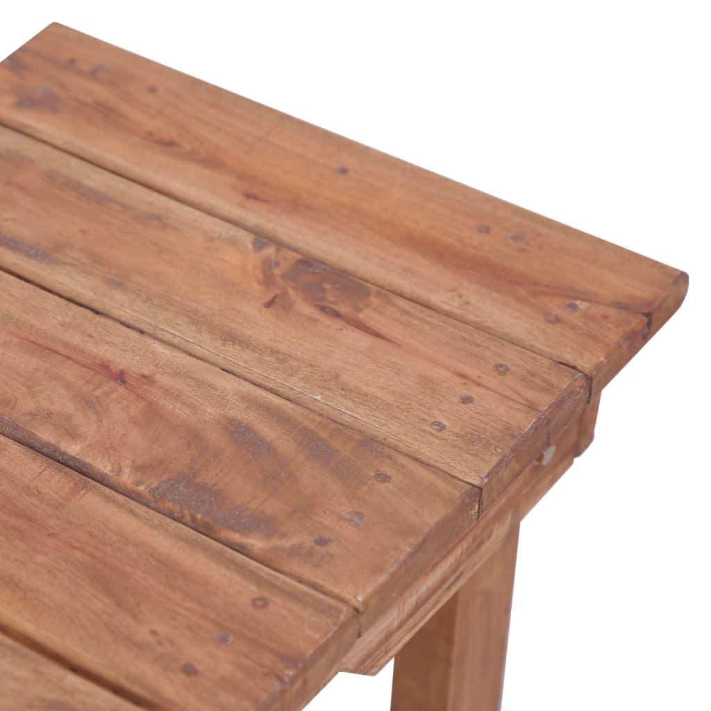 Mesa Auxiliar Madera Maciza De Caoba 70x35x60 Cm_2