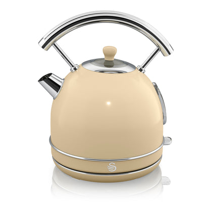 Swan Retro Set Desayuno Hervidor De Agua 1,8 L Inalámbrico, Tostadora 2 Rebanadas Anchas, Vintage, Stp7050cneu, Crema_4