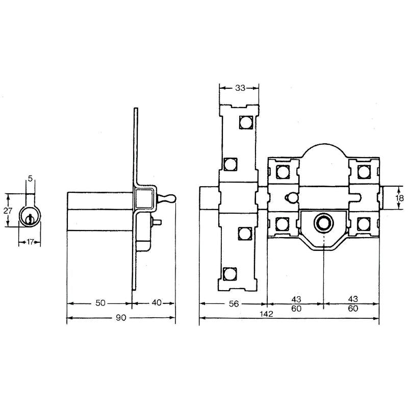 Cerrojo Fac 301-r/ 80-n      Bombillo 70_1
