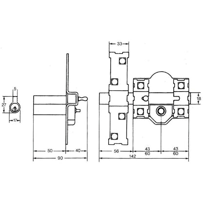 Cerrojo Fac 301-r/ 80-n      Bombillo 70_1