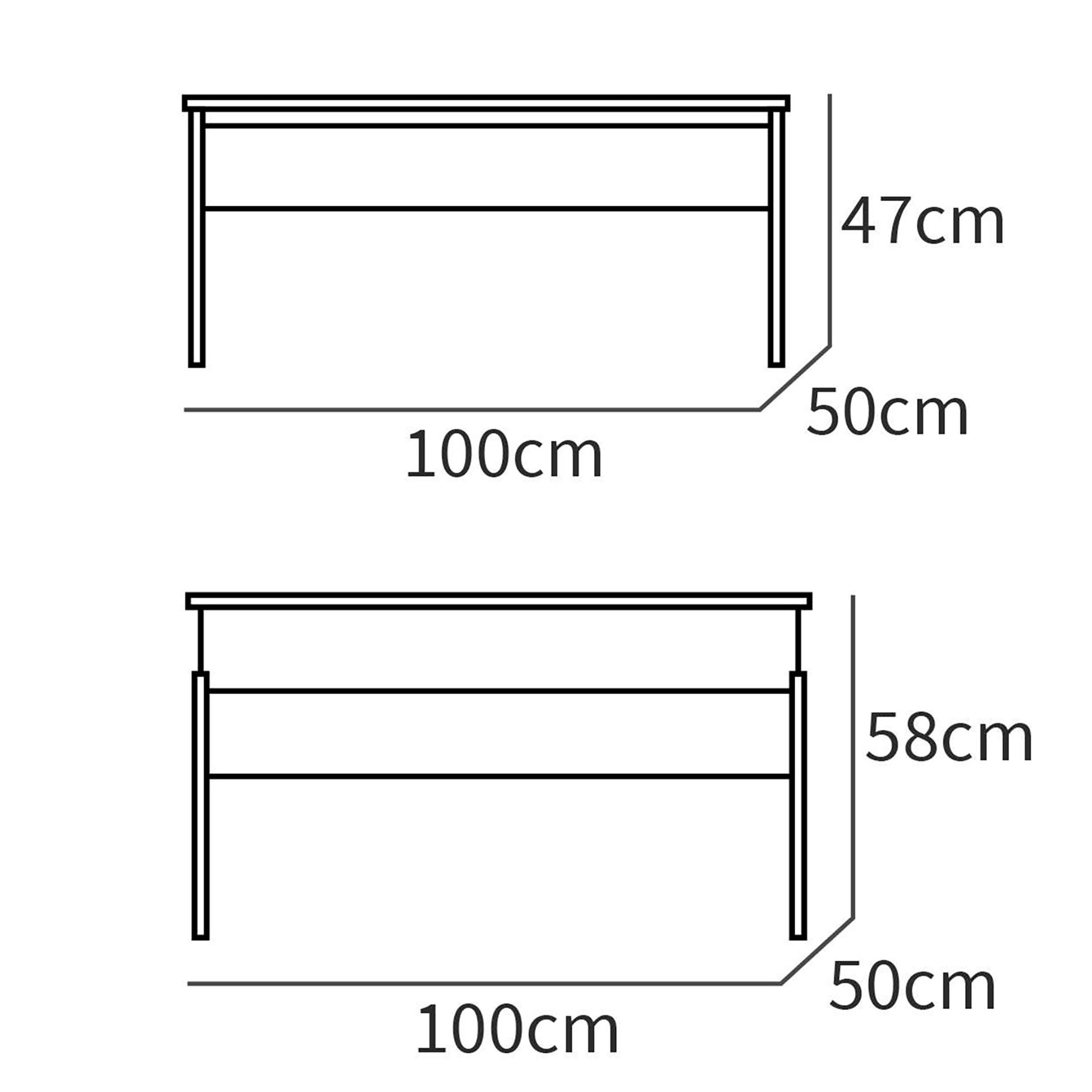 Mesa Centro Elevable, Comedor, Salón, Mesita Café Auxiliar Para Sofá, 47x100x50cm/58x100x50cm, Briebe, Opal, Madera_4