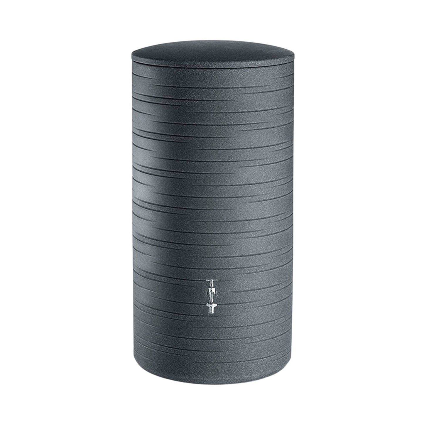 Bidón De Agua De Lluvia Novara 280l Color Granito Negro_0