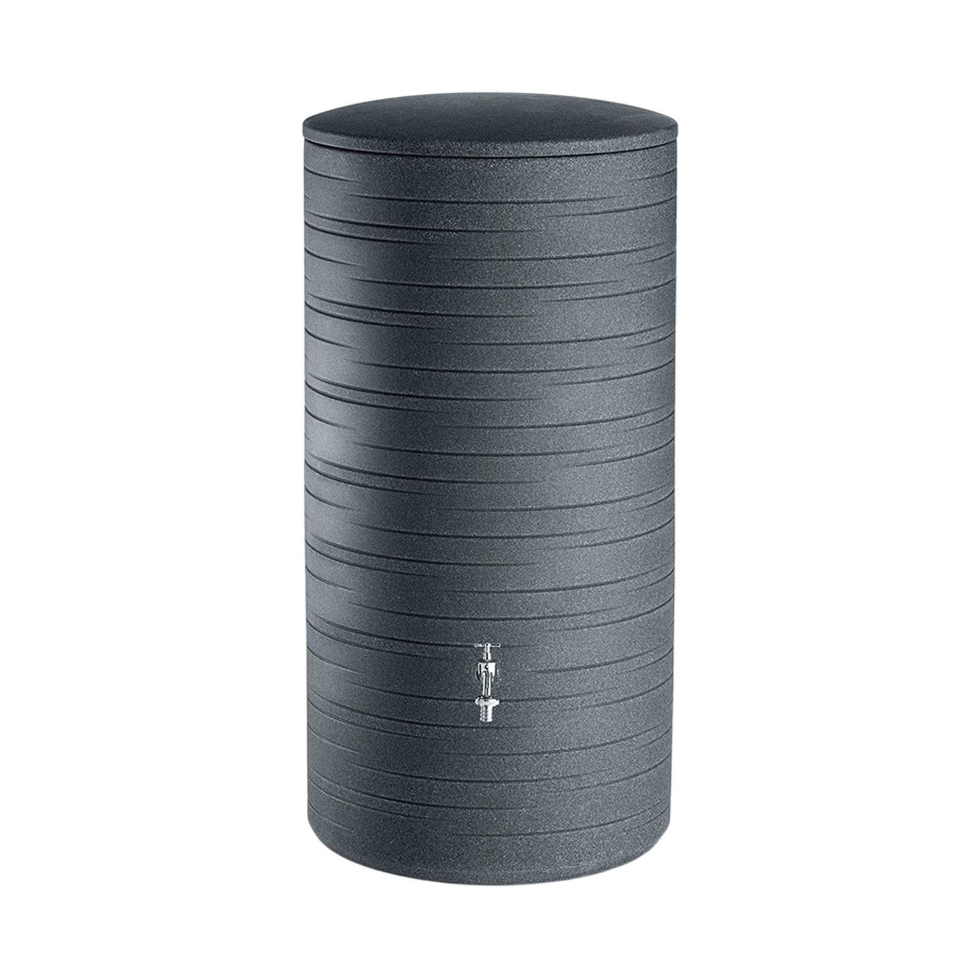 Bidón De Agua De Lluvia Novara 280l Color Granito Negro_0