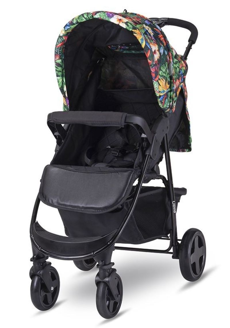Silla De Paseo Con Cubrepiés Olivia Basic Tropical Flowers_0